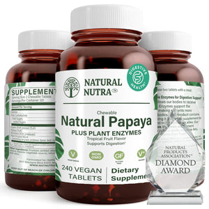 
                  
                    Papaya Chewable Plant Enzymes - Natural Nutra
                  
                