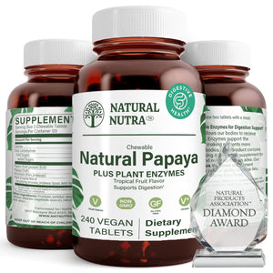 
                  
                    Papaya Chewable Plant Enzymes - Natural Nutra
                  
                