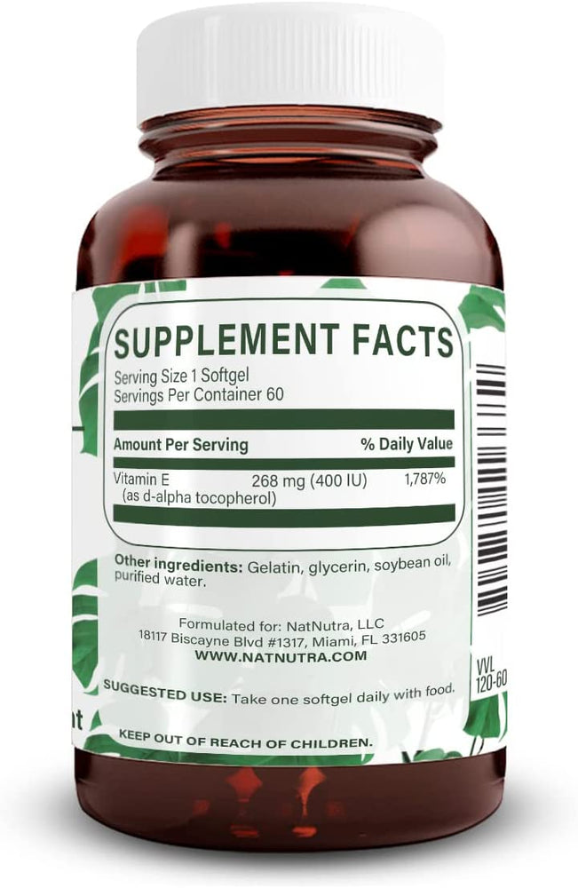 
                  
                    Vitamin E 400 IU - Natural Nutra
                  
                