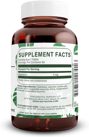 
                  
                    Melatonin 3mg - Natural Nutra
                  
                