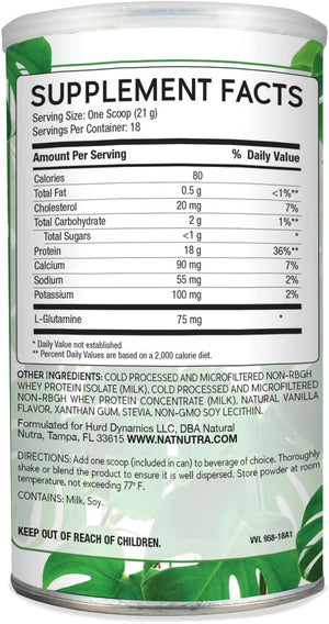 
                  
                    Whey Protein Powder - Vanilla - Natural Nutra
                  
                