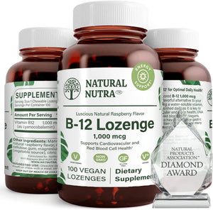 
                  
                    Vitamin B12 Lozenges - Raspberry - Natural Nutra
                  
                