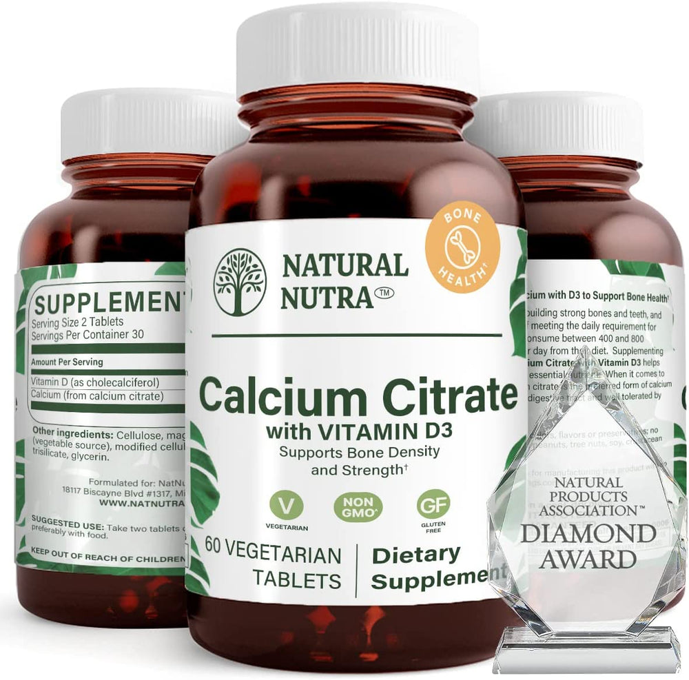 Calcium Citrate with Vitamin D3 - Natural Nutra