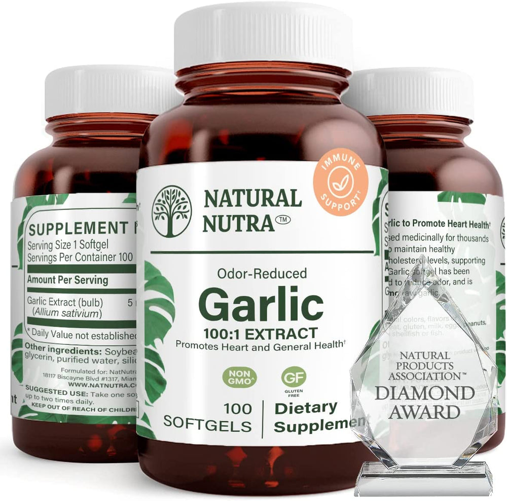 Odorless Garlic Oil Supplement - Natural Nutra