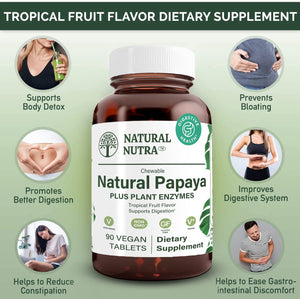 
                  
                    Papaya Chewable Plant Enzymes - Natural Nutra
                  
                
