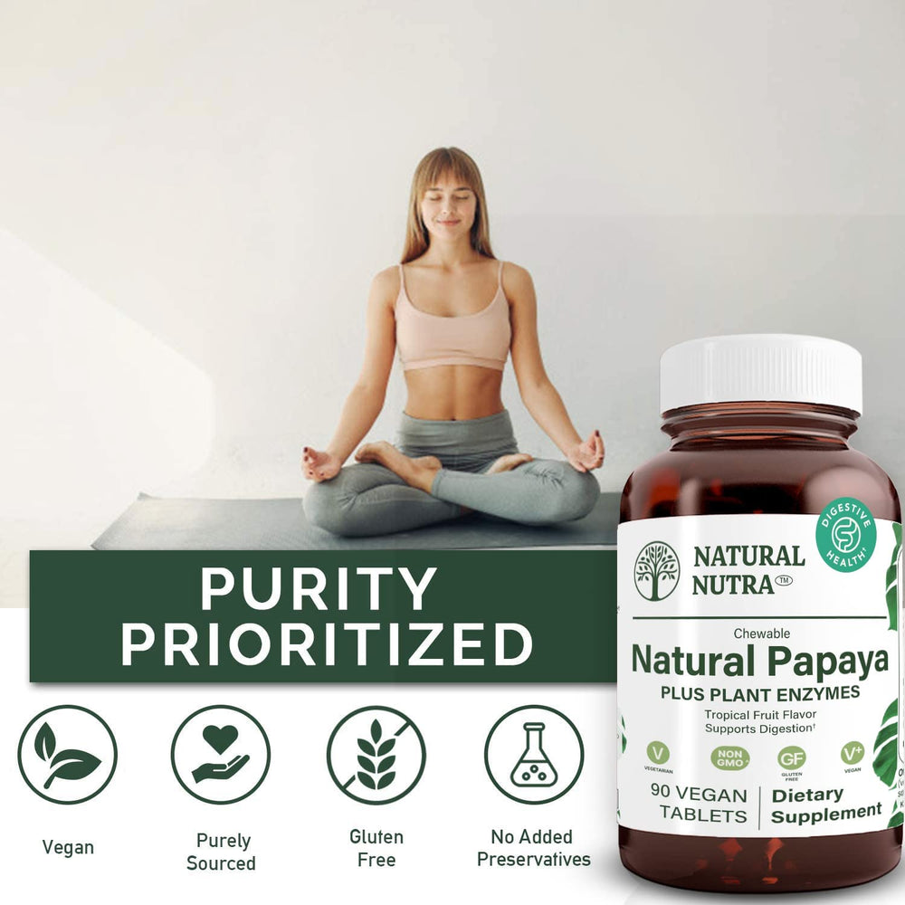 
                  
                    Papaya Chewable Plant Enzymes - Natural Nutra
                  
                