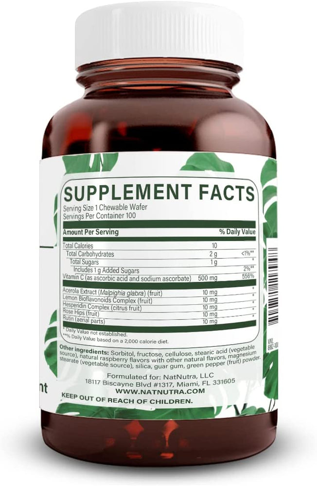 
                  
                    Chewable Raspberry-Cherry Vitamin C - Natural Nutra
                  
                