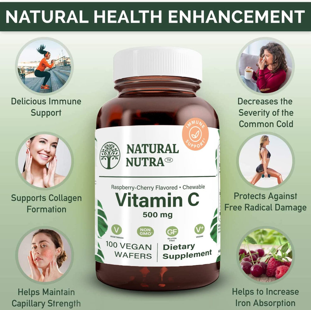 
                  
                    Chewable Raspberry-Cherry Vitamin C - Natural Nutra
                  
                
