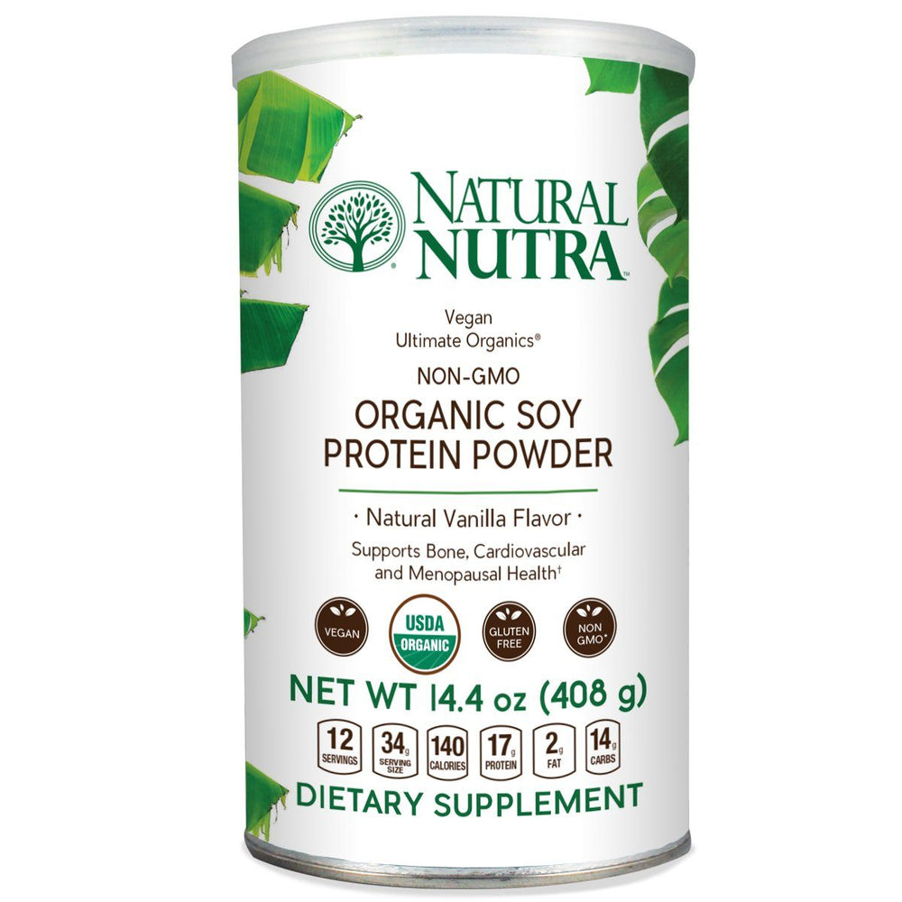 Organic Soy Protein Powder - Vanilla - Natural Nutra